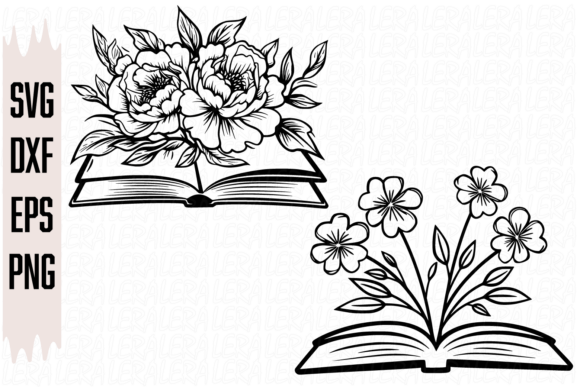Book of Flowers Graphics for Creative Projects