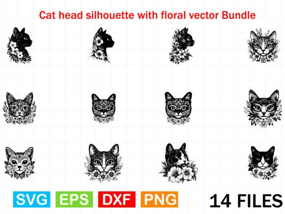 Cat Flowers Svg, Cat Head Svg: A Graphic Designer’s Perspective