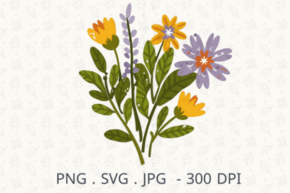 Cute Boho Flowers Graphics for Digital Sellers