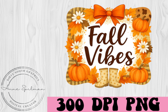 Fall Vibes Pumpkins Boots Flowers