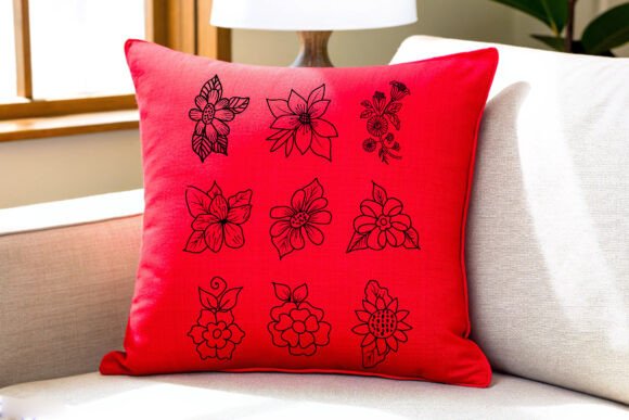 Retro-style Flowers Graphics